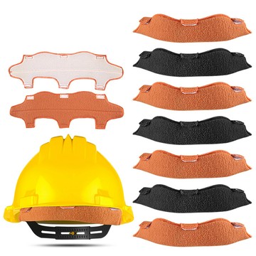 大友los2490跨境夏季運動工地頭盔帽加長吸汗墊電焊面罩頭部出汗防脫落吸汗帶