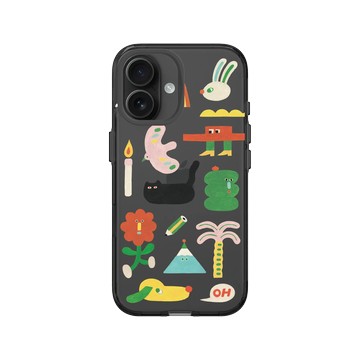 iPhone 16 Clear (相機按鈕) 酷墨灰 - 包大山 Baozi - 喜歡的東西