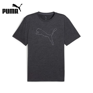 【PUMA】 訓練系列TAD跳豹麻花短袖T恤(M)_男性_52590769__歐規｜官方直營