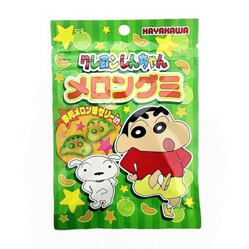 【江戶物語】 HAYAKAWA 早川製菓 蠟筆小新 哈密瓜風味軟糖 35g 造型軟糖 QQ糖 赤肉哈密瓜 日本原裝進口