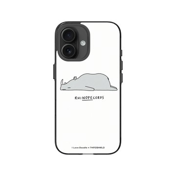iPhone 16 Clear (相機按鈕) 酷墨灰 - ilovedoodle (Lim Heng Swee) - Rhinopeceros 犀牛