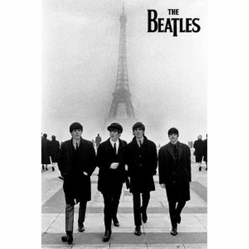 ポスター ビートルズ イン パリス フレームなし 91.5×61cm The Beatles In Paris | LINEショッピング