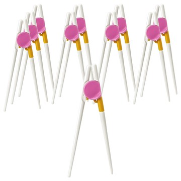 小麥購物 兒童智能學習筷 Y672 14g  顏色隨機  10雙