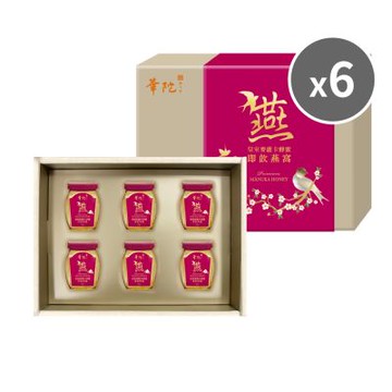 【華陀扶元堂】華陀皇室麥蘆卡蜂蜜即飲燕窩禮盒6盒組(6瓶/盒)