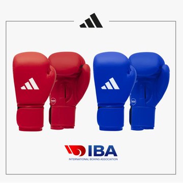 adidas 愛迪達 IBA認證真皮拳擊手套(初學者 專業訓練 拳擊 泰拳 散打 自由搏擊)