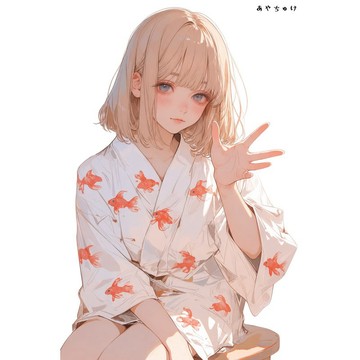 【8 月新作】07-139-0024 人物貼紙 簡約夏日女子
