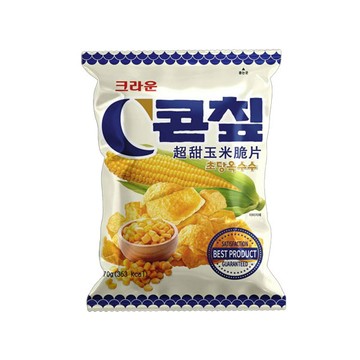 韓國CROWN超甜玉米脆片70g