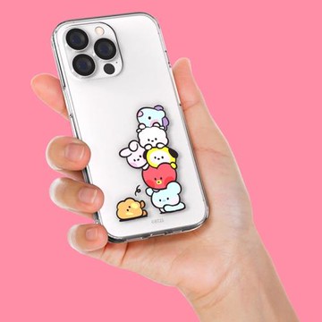 韓國BT21卡通可愛TATA適用蘋果iPhone16promax防摔15promax透明14pro手機殼bts保護套