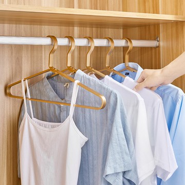 優勤晾衣架太空鋁合金家用多功能衣掛防滑無痕衣架子曬衣服掛衣架