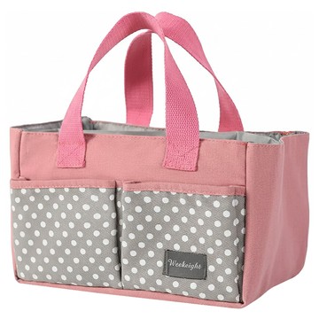 E.City 手提大容量多功能媽咪包 - 26x18x15CM  中  粉色