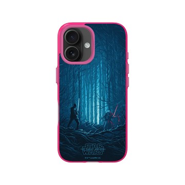 iPhone 16 Clear 粉漾桃 - 迪士尼-星際大戰 Star Wars - 原力覺醒：凱羅·忍&芬恩-電影系列