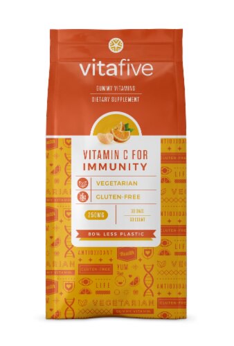 Vitafive Vitamin C For Immunity 250 mg - 60 Gummies