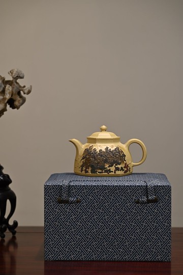 山水六方 全手工 容量400cc 原礦段泥 氣勢挺拔 潔淨明朗