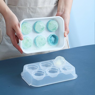 家用廚房冰箱白色帶蓋冰格方形冰格盒冰塊雪糕制冰球形易取制冰盒