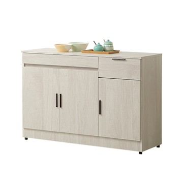 唯熙傢俱-貝諾年輪白4尺餐櫃