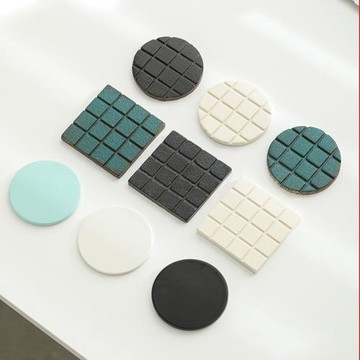 白色陶瓷巧克力杯墊馬賽克咖啡隔熱方形防燙家用茶道茶杯墊ins