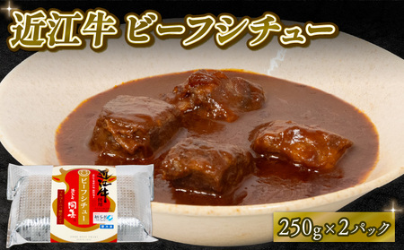  近江牛 ビーフシチュー 250g×2パック 和牛 黒毛和牛 高級 冷凍（ 和牛 ビーフシチュー 黒毛和牛 高級 冷凍 牛肉 牛 ふるさと納税 ビーフシチュー ブランド おかず 三大和牛 ビーフシチュー 贈り物 ビーフシチュー ギフト 国産 滋賀県 竜王町 岡喜 神戸牛 松阪牛 に並ぶ 日本三大和牛