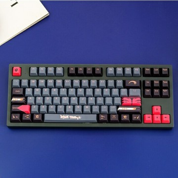 Gmk Mori Calliope 鍵帽 ,129 鍵 PBT 鍵帽 Cherry Profile DYE-SUB 個性