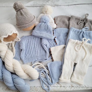 軟帽、褲子、包巾、生活裝/新生兒拍照道具