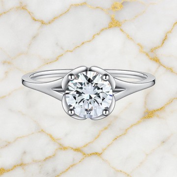 【極簡奢華】18K黃金實驗室鑽石戒指 | 纖細之美  極細設計