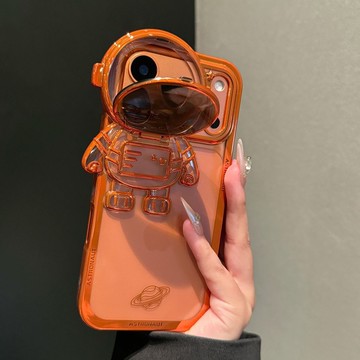 宇航員護鏡支架 高透不發黃 鏡頭隱形支架 適用於 iPhone 17 16 15 14 13 12 Promax 防摔殼