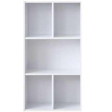 《HOPMA》簡約五格櫃(2入) 台灣製造 層櫃 置物櫃 矮櫃 收納櫃 儲藏櫃 書櫃 玄關櫃 門櫃 書架-時尚白