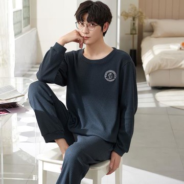 純棉睡衣男士春秋款長袖2025新款秋冬天男式可外穿大碼家居服