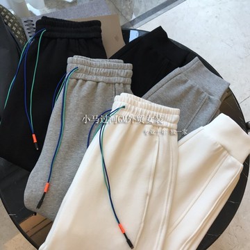好穿?運動褲~人手一條~墻裂推薦！松緊腰彩繩收口休閑褲女21早秋