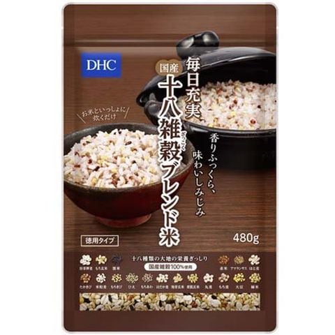 ＤＨＣ 毎日充実 国産十八雑穀ブレンド米 （４８０ｇ）