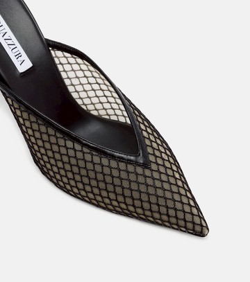 Aquazzura Bisous 85 mesh mules