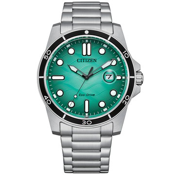 CITIZEN GENTS 光動能 時尚水波紋腕錶 錶 手錶 送禮 AW1816-89L