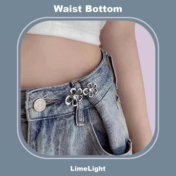 ☆LimeLight☆ 花花 蝴蝶 水鑽 寶石 蝴蝶結 收腰扣 收腰鈕扣 褲頭調節扣 褲頭調整扣 收腰神器 收腰