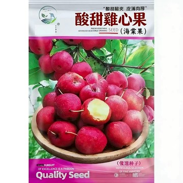 【原廠包裝】雞心果（海棠果）種子（Chicken Heart Fruit (Crabapple)40粒裝 盆栽觀賞可食用