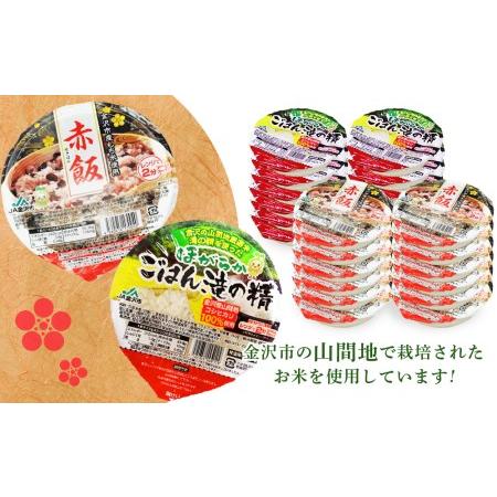 ふるさと納税 JA金沢市 ほがらかごはん（レトルトご飯）・レトルト赤飯セット 石川県金沢市