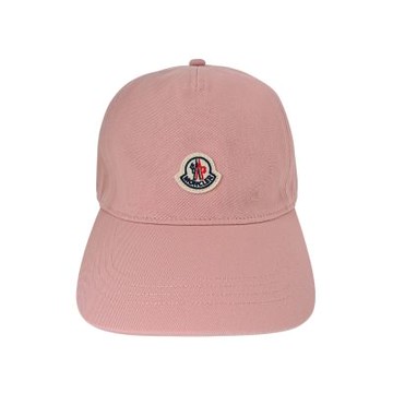 Moncler 棉布品牌徽標棒球帽(粉)