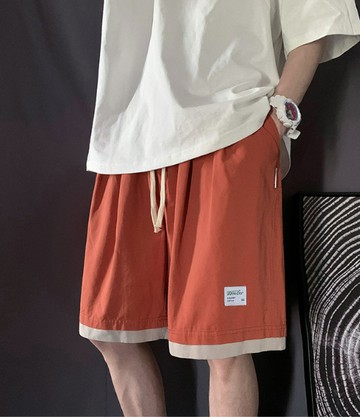 FINDSENSE X 男士夏季休閑短褲男生寬鬆韓版 直筒 五分褲