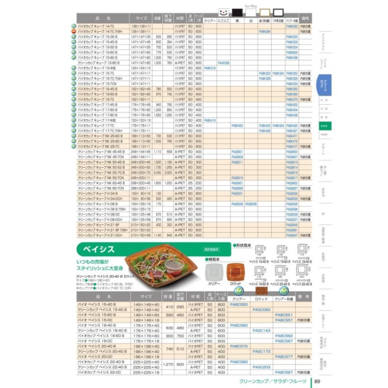 バイオカップ ベイシス 18-60 B クリアー防曇 本体のみ #PABC562 600個