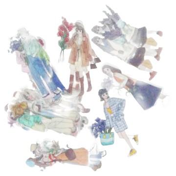 德德小品集 心動女孩貼紙包  快樂小幸事  1組