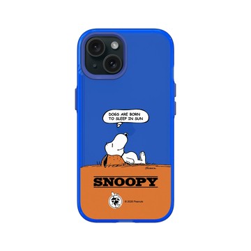 iPhone 15 Clear 激光藍 - 史努比 Snoopy 75th Anniversary - 75週年-休息一下