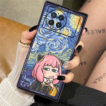 沃配間諜過家家vivoxfold手機殼新款2023女款折疊屏xfold2可愛超萌xflip搞怪油畫阿尼亞xfold+一體全包防摔保