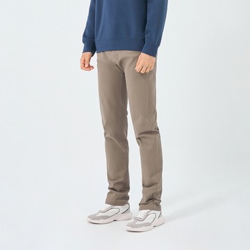 GIORDANO 男裝彈力低腰修身錐形卡其褲 - 40 綠卡其色