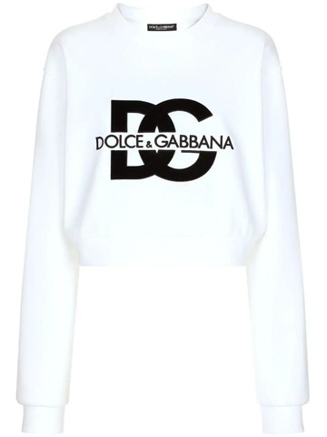 Felpa in jersey con logo dolce & gabbana-42