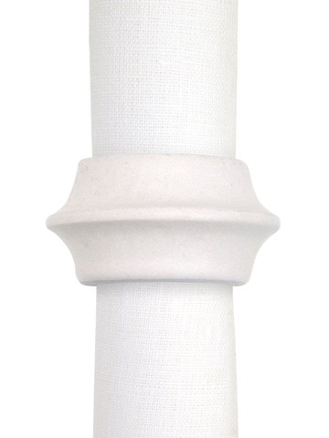 L'Objet - Terra porcelain napkin rings (set of four) - unisex - Porcelain - One Size - White