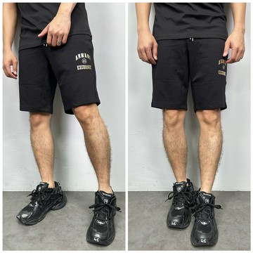 【New START精品服飾-員林】Armani Exchange AX 燙金圓圈字母 棉褲 短褲 休閒短褲