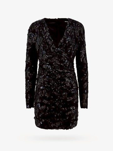 Mesh dress with all-over sequins - ROTATE - gender_Woman