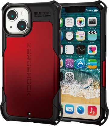 (3色) ELECOM ZEROSHOCK iPhone 13 mini 耐衝擊 手機殼 保護殼 防摔 附螢幕貼 日本代購