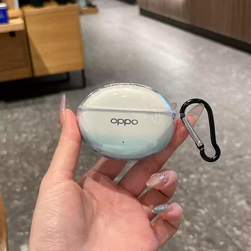 新款OPPO Enc Air 5 Pro 耳機保護套 Air4/Air4Pro 保護殼 Air4新聲版 漸層透明耳機殼