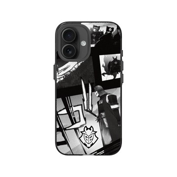 iPhone 16 Clear (相機按鈕) 酷墨灰 - G2 Esports - Samurai Manga