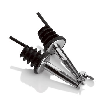 帶蓋不銹鋼倒酒器鋼酒嘴瓶塞調料瓶塞硅膠塞密封塞倒酒頭油瓶塞子