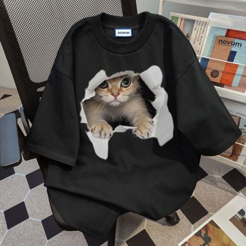 大美妞★現+貨 純棉短袖T恤 可愛上衣 韓版T恤 oversize上衣 新款寬鬆上衣